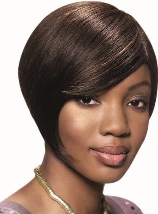 Sleek Human Hair Wig - Chic