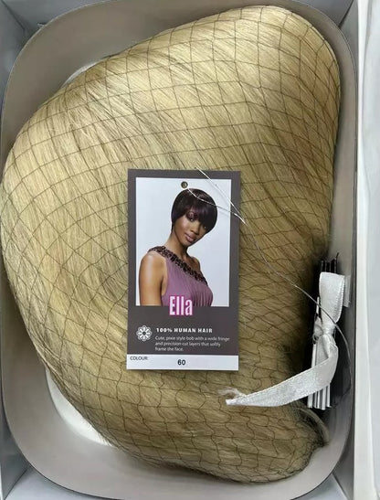 Sleek Human Hair Wig - Ella