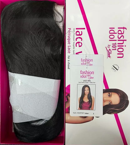 Sleek Synthetic Hair Lace Front Wig - Kourtney