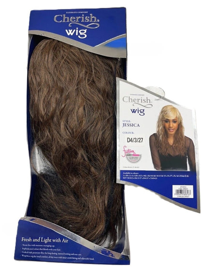 Cherish Synthetic Natural Look Long Wavy Curly Hair Wig - Jessica
