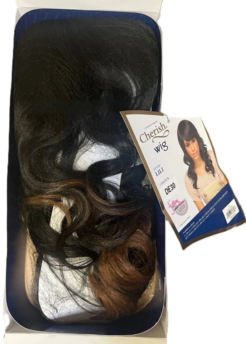 Cherish Synthetic Natural long Curly Hair Wig - LILI