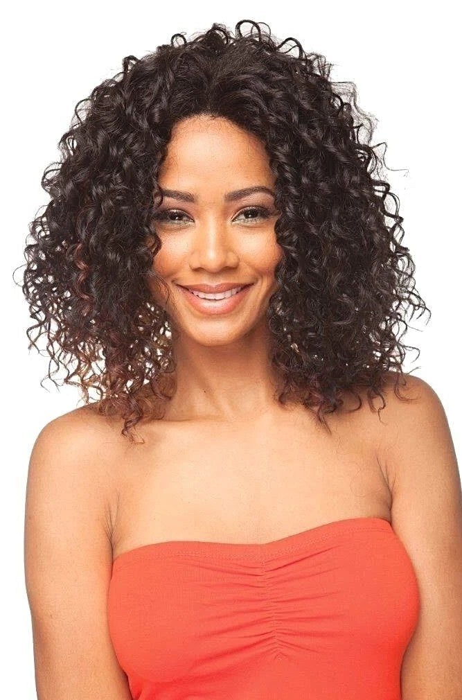 Cherish Synthetic Lace Front Short Curly Natural Hand Made Hair Wig - Danica