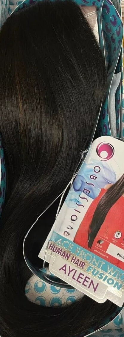 Obsession Lace Front Human Hair Fusion Natural Texture & Wave Hair Wig - Ayleen