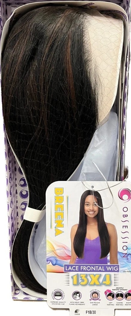 Obsession Synthetic Swiss Lace Front Free Part HD 13x4 Lace Wig - Breena