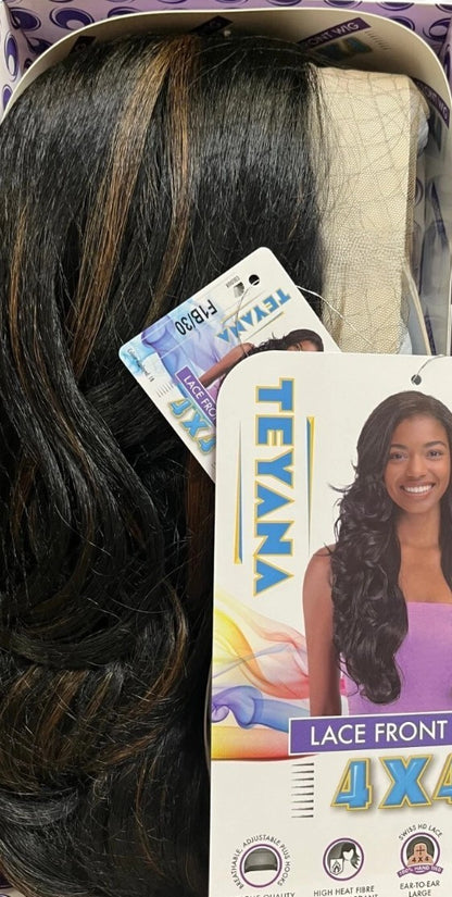 Obsession Synthetic Swiss HD 4x4 Lace Front Free Part Wig - TEYANA