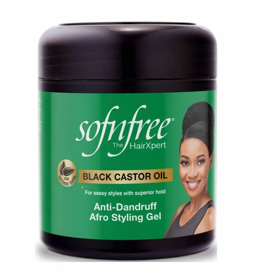 Sofnfree Black Castor Oil Anti-Dandruff Afro Styling Gel 500ml