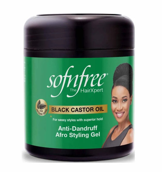 Sofnfree Black Castor Oil Anti-Dandruff Afro Styling Gel 500ml