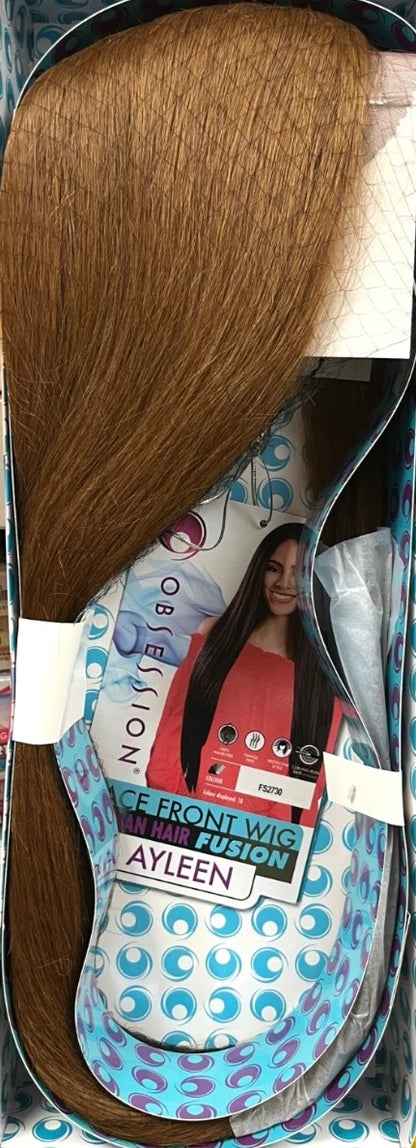 Obsession Lace Front Human Hair Fusion Natural Texture & Wave Hair Wig - Ayleen
