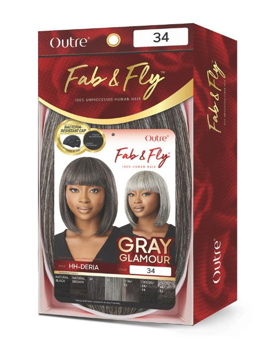 Outre Human Hair Fab & Fly Grey Glamour - Deria