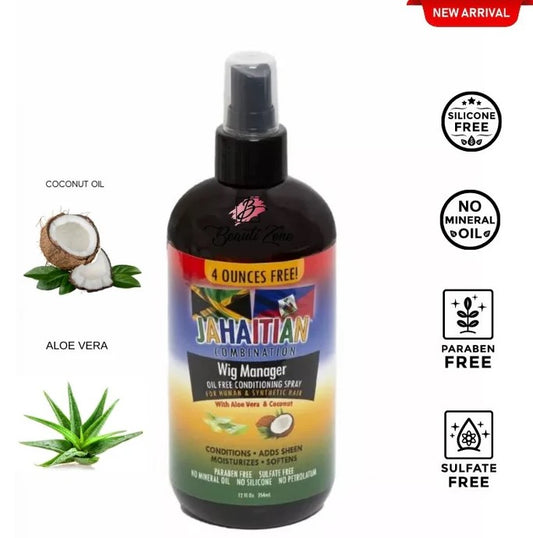 Jahaitian Wig Manager Oil Free Conditioning Spray 12oz