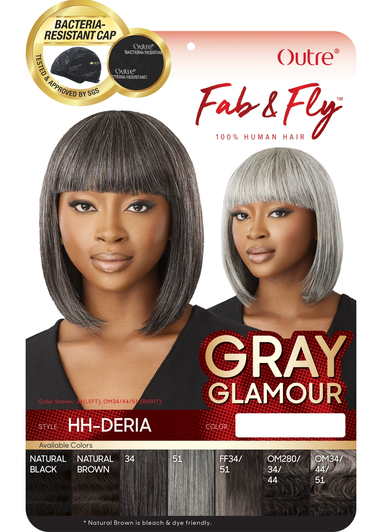 Outre Human Hair Fab & Fly Grey Glamour - Deria