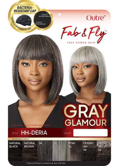 Outre Human Hair Fab & Fly Grey Glamour - Deria