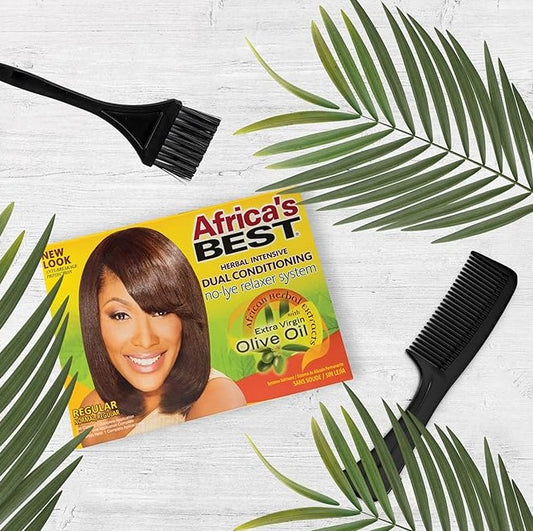 Africa's Best Herbal Intensive Dual Conditioning Relaxer System Regular