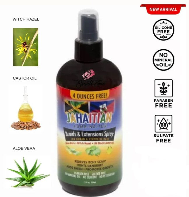 Jahaitian Braids and Extensions Spray 12oz