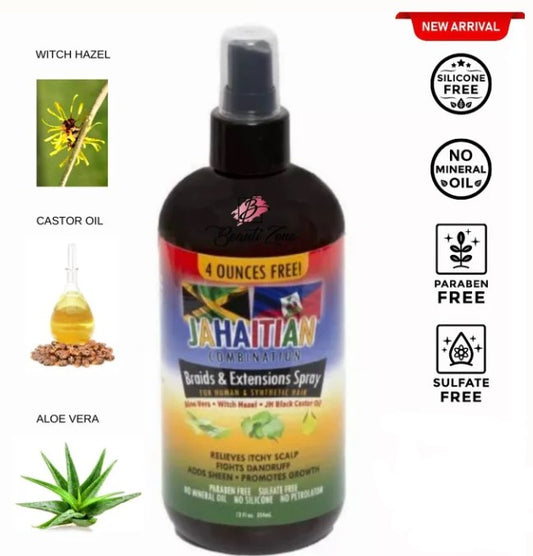 Jahaitian Braids and Extensions Spray 12oz