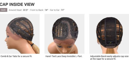 Freetress Equal Synthetic Lace Front Deep Invisible Wig - Karissa