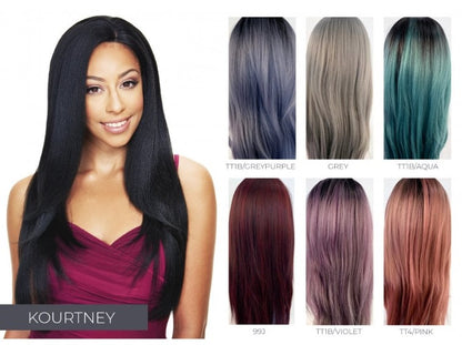 Sleek Synthetic Hair Lace Front Wig - Kourtney