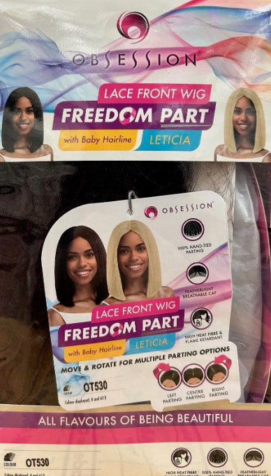 Obsession Synthetic Lace Front Free Part Hand Tied Wig - Leticia
