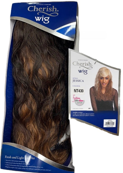 Cherish Synthetic Natural Look Long Wavy Curly Hair Wig - Jessica