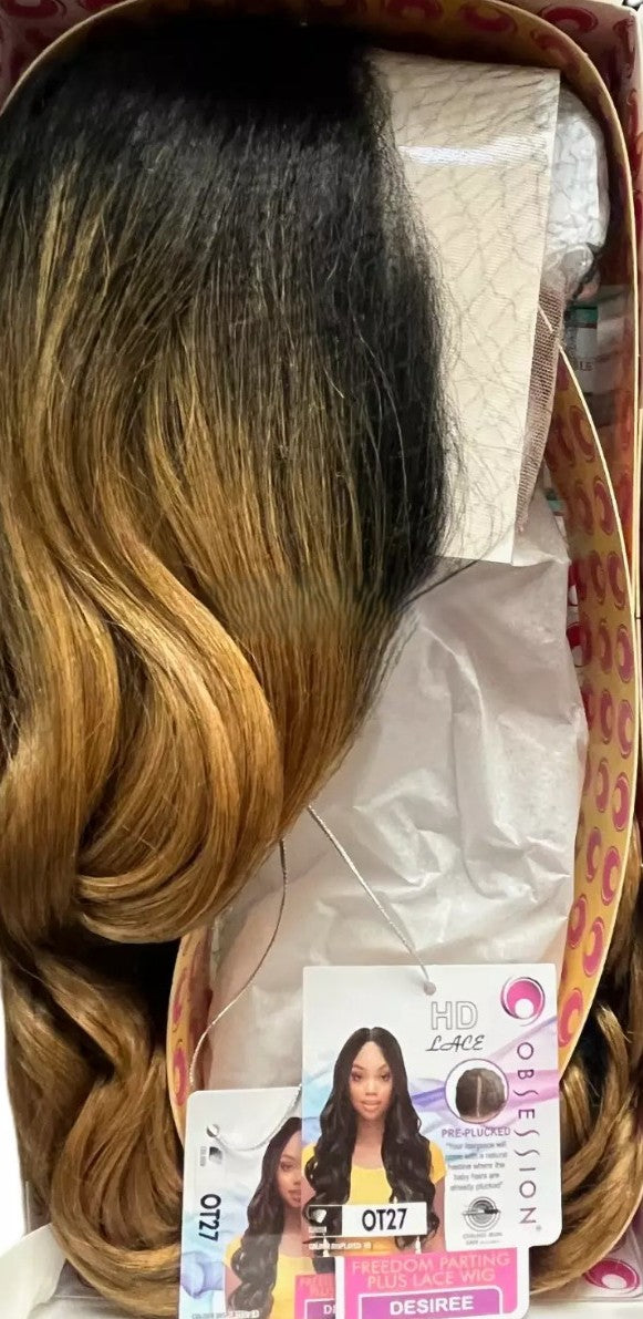 Obsession Synthetic Freedom Parting Plus HD Lace Wavy Hair Wig - Desiree