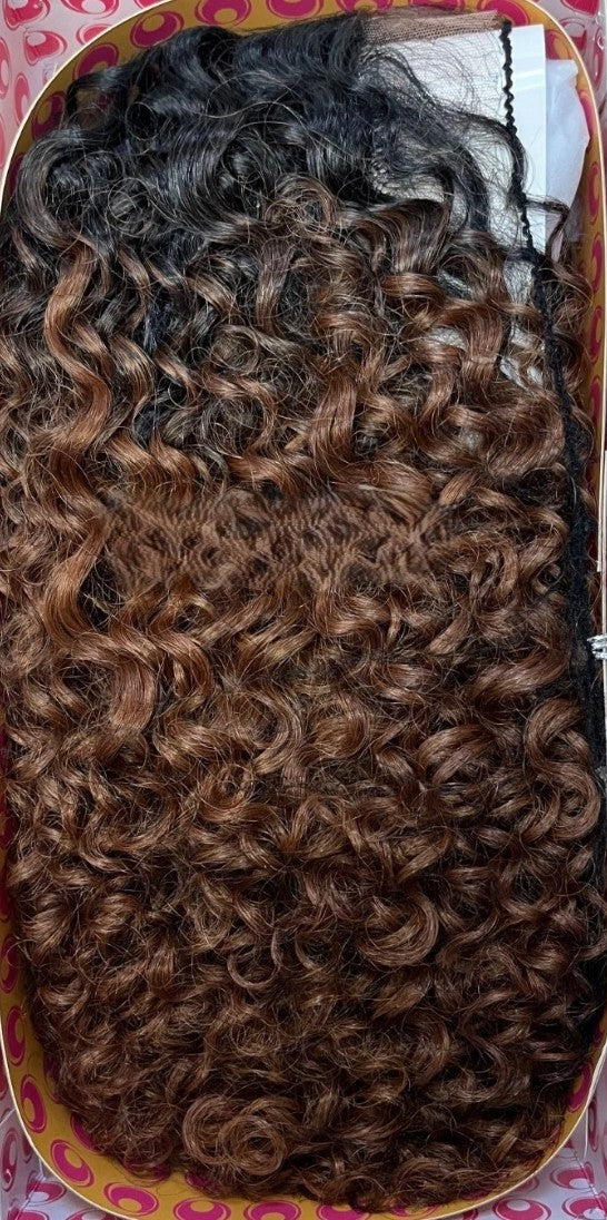 Obsession Synthetic Lace Front Free Part 100% Hand Tied Curly Hair Wig - AVANI