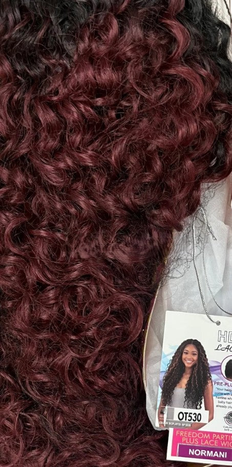 Obsession Synthetic Freedom Parting Lace Curly Hair Wig - Normani