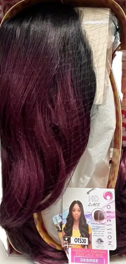 Obsession Synthetic Freedom Parting Plus HD Lace Wavy Hair Wig - Desiree