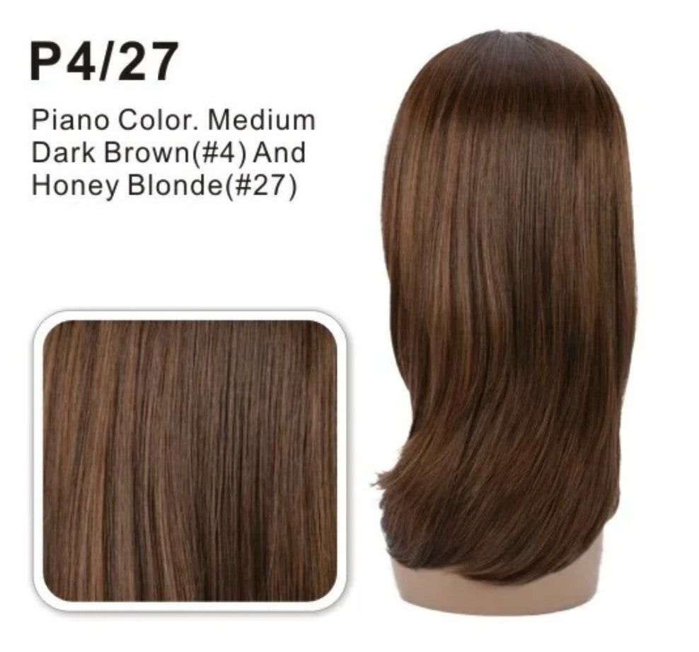 Cherish Synthetic Handmade Straight Invisible Wider Lace Front Hair Wig - Connie