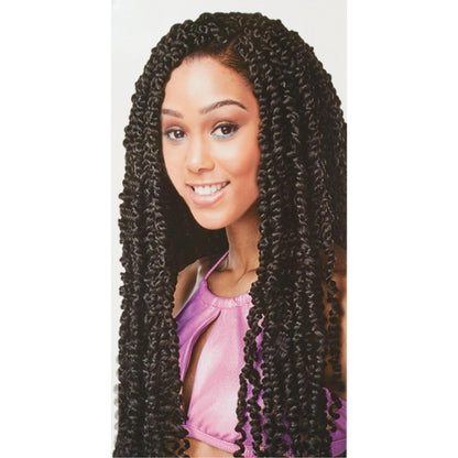 CHERISH CROCHET BRAID CURLY PRE LOOPED HAIR EXTENSION - PASSION TWIST 24''