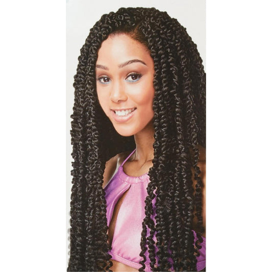 CHERISH CROCHET BRAID CURLY PRE LOOPED HAIR EXTENSION - PASSION TWIST 24''
