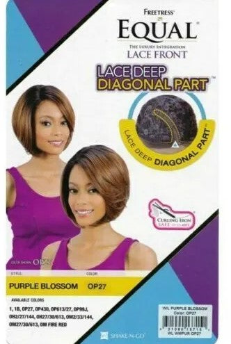 Freetress Equal Lace Front Deep L Part Wig - Purple Blossom