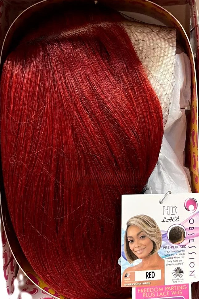Obsession Synthetic HD Lace Front Bob Hair Wig - Keisha