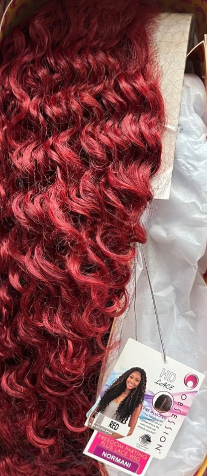 Obsession Synthetic Freedom Parting Lace Curly Hair Wig - Normani