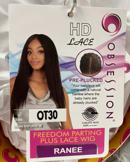 Obsession Synthetic Freedom Parting Plus HD Lace Hair Wig - Ranee