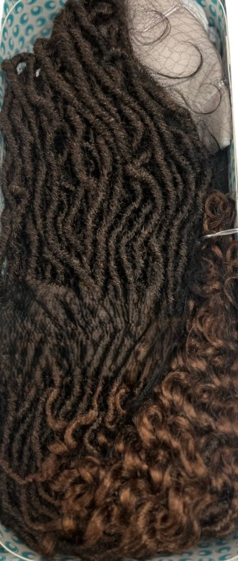 Obsession Boho Locs Braid Lace Wig 26” – Full Lace Swiss Lace – Handmade