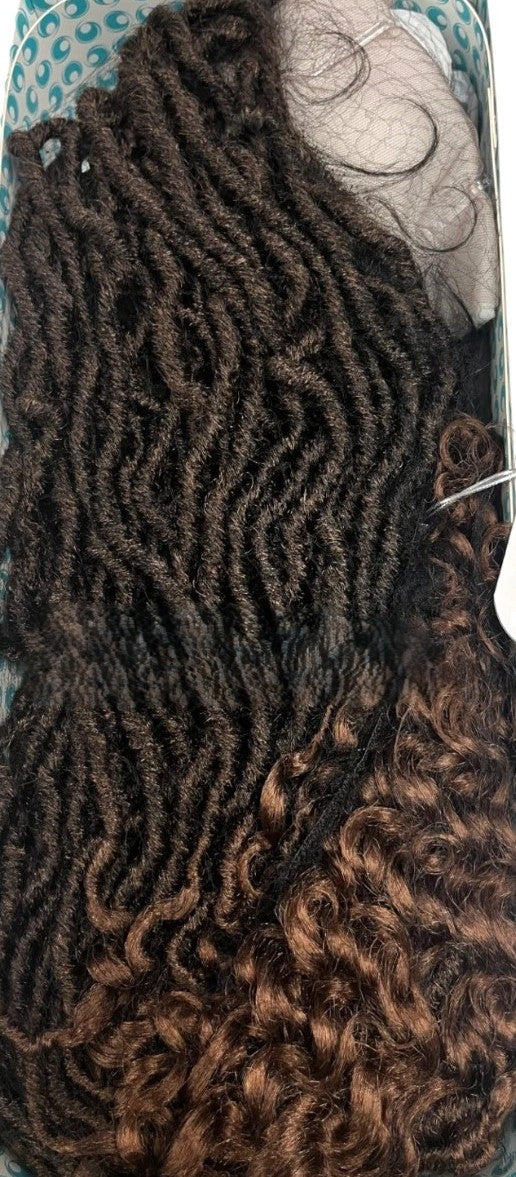 Obsession Hand Made Braid Swiss Lace Hair Wig - Boho French Curl Wig 26 Inches