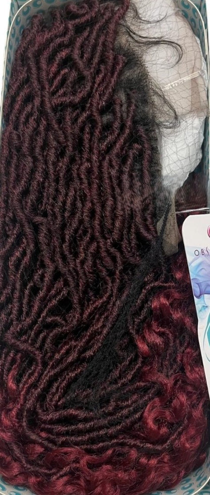 Obsession Boho Locs Braid Lace Wig 26” – Full Lace Swiss Lace – Handmade