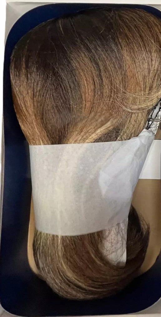 Cherish Synthetic Bob Style Invisible Lace Front Straight Short Hair Wig - BOBOS