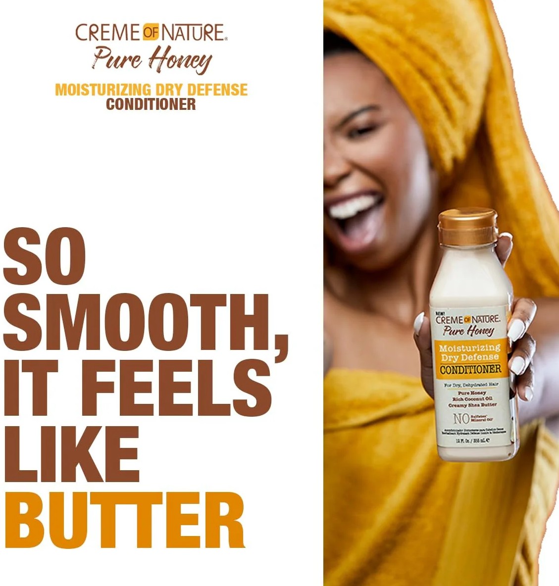 Creme of Nature Pure Honey Moisturising Dry Defense Conditioner 355ml