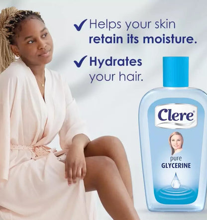 Clere Pure Glycerine – Multipurpose Intense Moisturizer for Skin & Hair 400ml