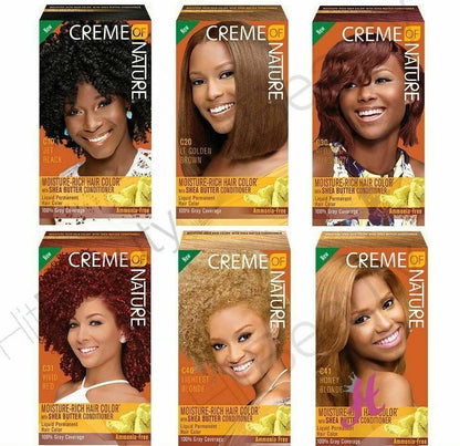 Creme Of Nature Moisture Rich Permanent Hair Dye With Shea Butter - All Colours