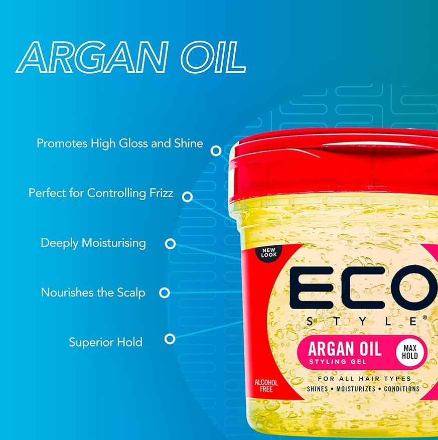 ECO Style Styling Gel - Moroccan Argan Oil (All Sizes)
