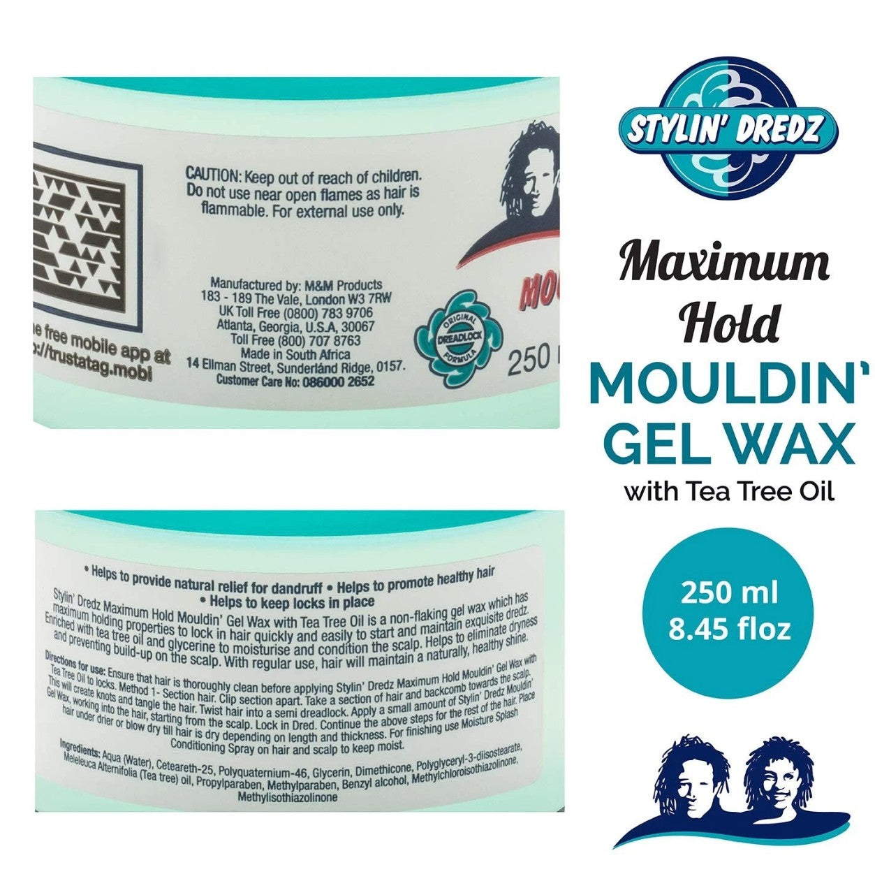 Stylin Dredz Mouldin Gel Wax Maximum Hold