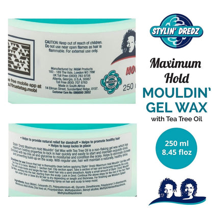 Stylin Dredz Mouldin Gel Wax Maximum Hold