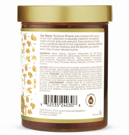 African Pride Moisture Miracle Black Castor & Jojoba Oil Max Hold Gel 510g