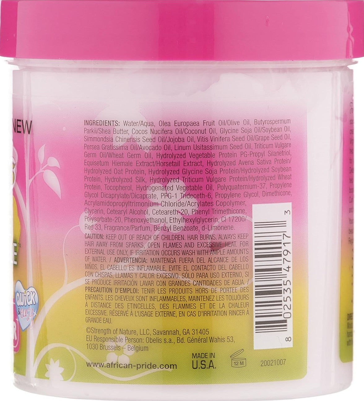 African Pride Dream Kids Olive Miracle Detangling Leave In Conditioner 425g