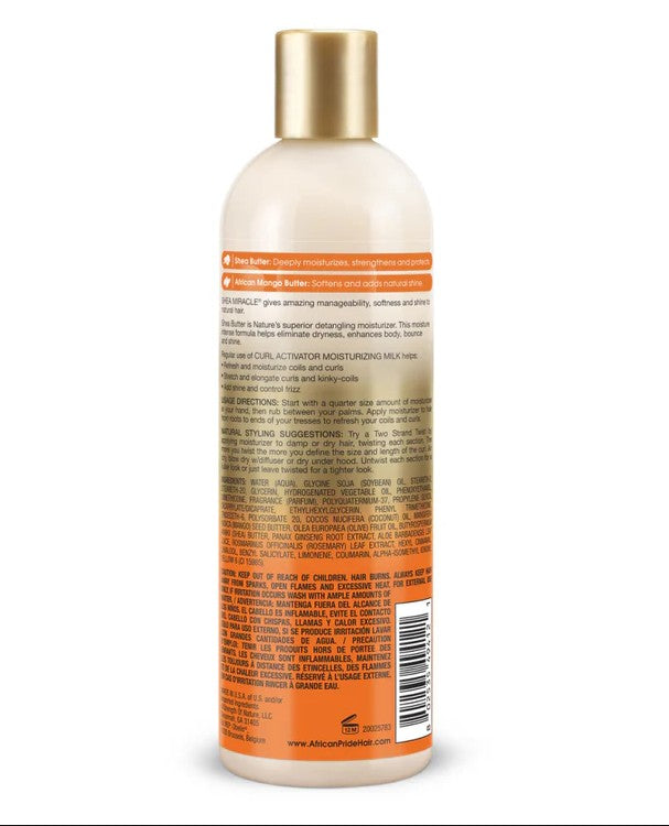 African Pride Shea Miracle Curl Activator Moisturizing Milk 355ml