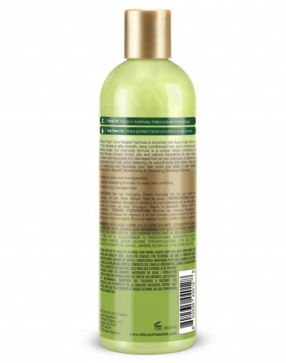 African Pride Olive Miracle Anti-Breakage 2 in 1 Shampoo 355 ml