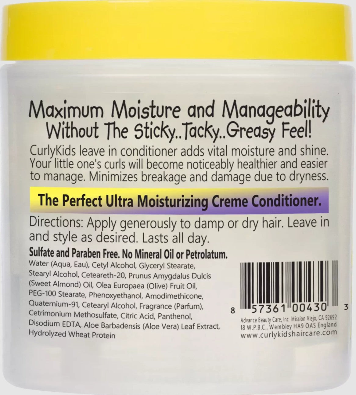 Curly Kids Curly Crème Leave In Conditioner 170g