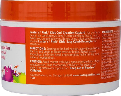 Lusters Pink Kids Curl Creation Custard For Twists & Braids 227g